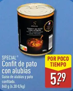 ALDI Special confit de pato con alubias oferta