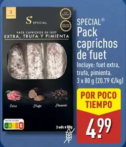ALDI Special pack caprichos de fuet oferta