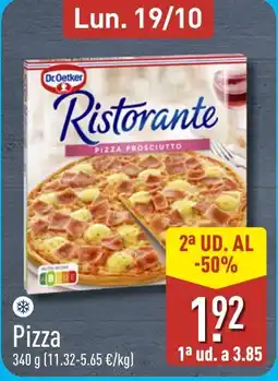 ALDI Dr.Oetker Ristorante pizza prosciutto oferta