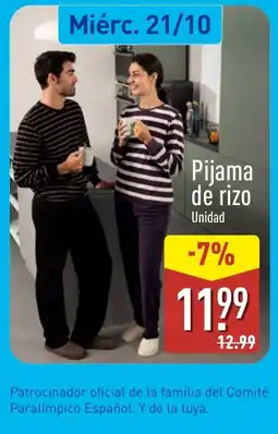 ALDI Pijama de rizo oferta