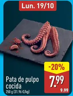 ALDI Pata de pulpo cocida oferta
