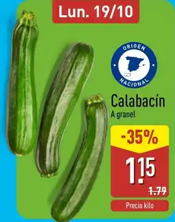 ALDI Calabacín oferta