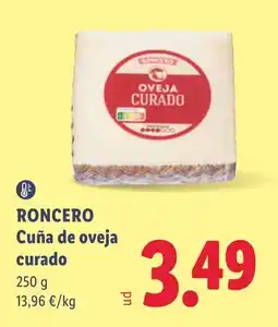 Lidl Roncero cuña de oveja curado oferta