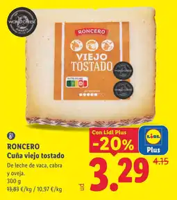 Lidl Roncero cuña viejo tostado oferta