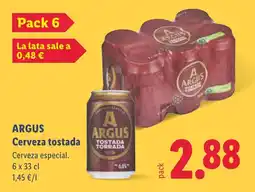 Lidl Argus cerveza tostada oferta