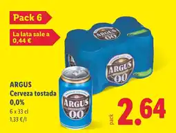 Lidl Argus cerveza tostada oferta