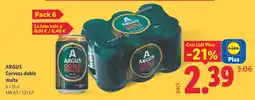 Lidl Argus cerveza doble malta oferta