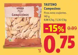 Lidl Tastino Picos estilo Campesinos oferta