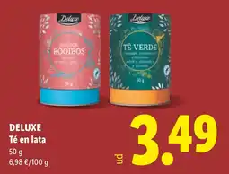Lidl Deluxe té en lata oferta