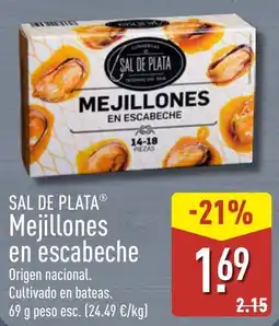 ALDI Sal de Plata mejillones en escabeche oferta