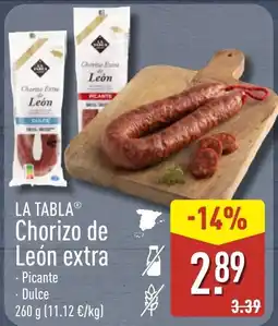 ALDI La tabla chorizo de león extra oferta