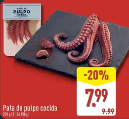 ALDI Pata de pulpo cocida oferta