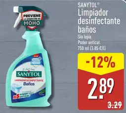 ALDI Sanytol limpiador desinfectante baños oferta