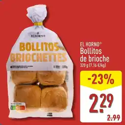 ALDI El Horno bollitos de brioche oferta