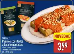 ALDI Special puerros confitados a baja temperatura oferta