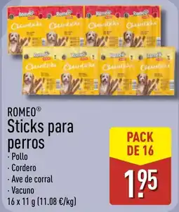 ALDI Romeo sticks para perros oferta