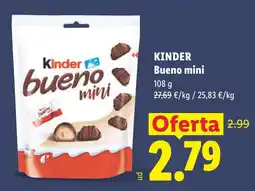 Lidl Kinder bueno mini oferta
