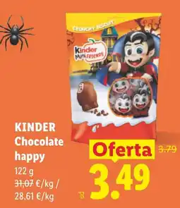 Lidl Kinder chocolate happy oferta