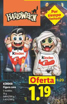 Lidl Kinder Figura cava oferta