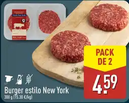 ALDI Burger estilo New York oferta