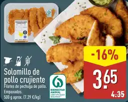 ALDI Solomillo de pollo crujiente oferta