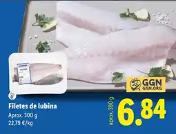 Lidl Filetes de lubina oferta