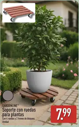 ALDI GARDENLINE Soporte con ruedas para plantas oferta