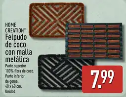 ALDI Home Creation felpudo de coco con malla metálica oferta
