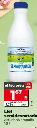 Dia Asturiana llet semidesnatada oferta