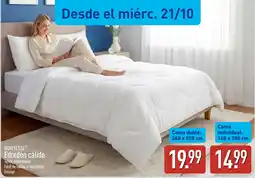 ALDI Novitesse edredón cálido oferta