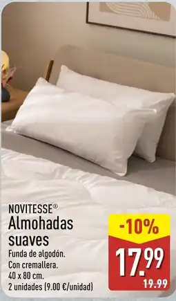 ALDI Novitesse Almohadas suaves oferta