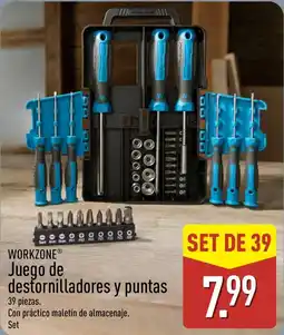 ALDI Workzone juego de destornilladores y puntas oferta
