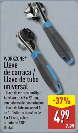 ALDI Workzone llave de carraca / llave de tubo universal oferta