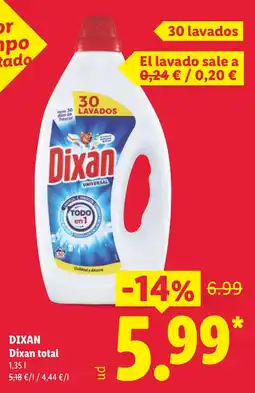 Lidl Dixan Dixan total oferta
