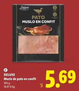 Lidl Deluxe muslo de pato en confit oferta