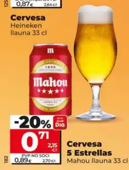 Dia Mahou 5 Estrellas oferta
