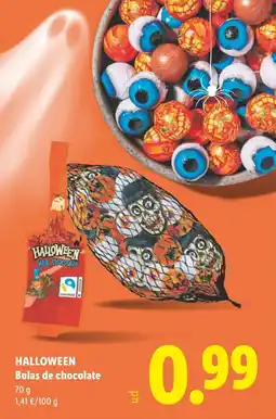 Lidl Halloween bolas de chocolate oferta
