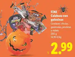 Lidl Fini Calabaza con golosinas oferta