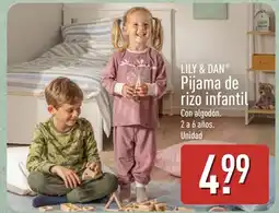 ALDI Lily & Dan Pijama de rizo infantil oferta