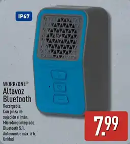 ALDI Workzone altavoz bluetooth oferta