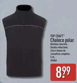ALDI Top Craft chaleco polar oferta