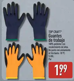 ALDI Top Craft guantes de trabajo oferta