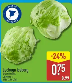 ALDI Lechuga iceberg oferta