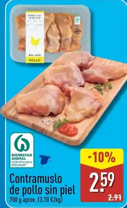 ALDI Contramuslo de pollo sin piel oferta