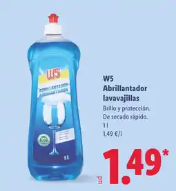 Lidl W5 Abrillantador lavavajillas oferta