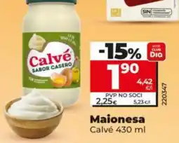 Dia Calvé maionesa oferta