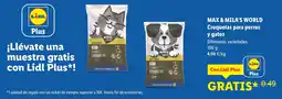 Lidl Max & Mila's World croquetas para perros y gatos oferta