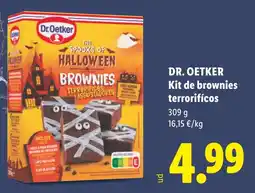 Lidl Dr. Oetker kit de brownies terroríficos oferta
