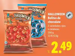 Lidl Halloween bolitas de chocolate oferta