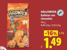 Lidl Halloween Galletas con chocolate oferta